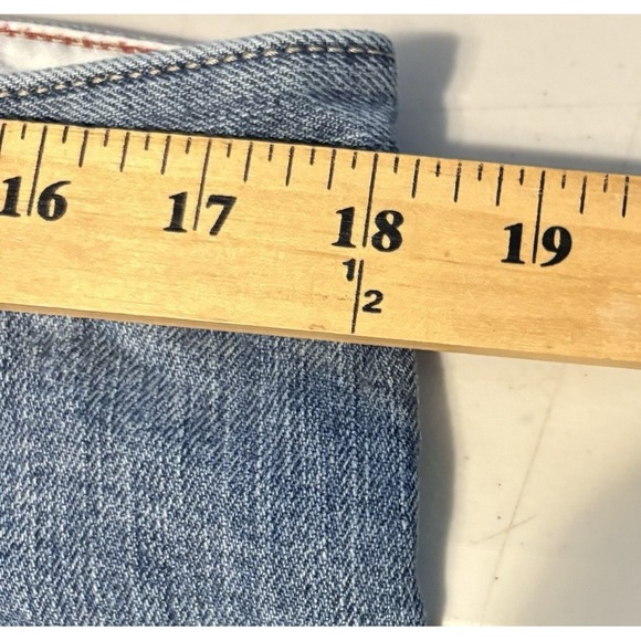 Lands End Jeans Flannel Lined Size 35 Traditional Fit Tapered Leg - Picture 6 of 9